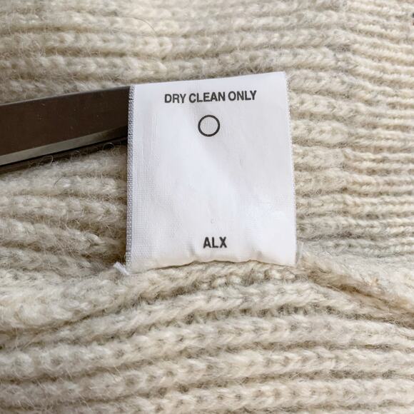 Vintage Columbia Sweater Cream Pullover Shetland Wool Long Sleeve Men's L - Flaw - Picture 7 of 9